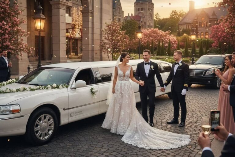 Brampton Wedding Venues Luxury Limo Arrival – Elegant & Memorable Experience
